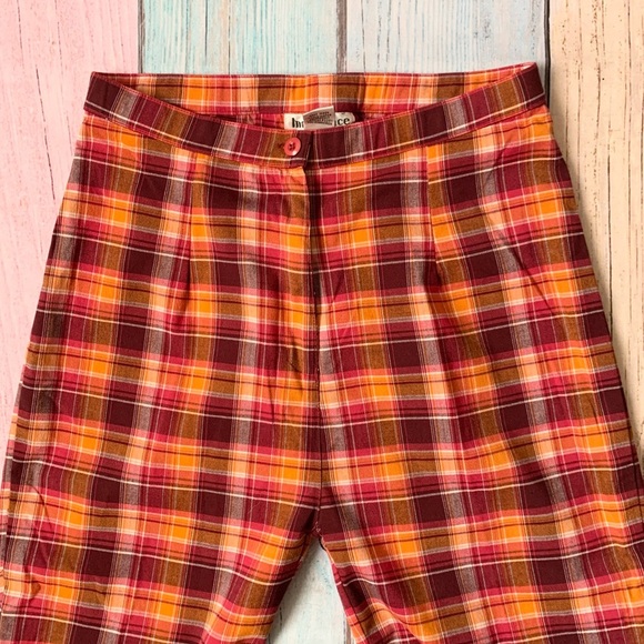 Vintage indulgence plaid ankle pants size medium - Picture 3 of 6